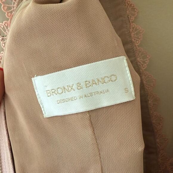 Bronx and Banco Megan Long Sleeve Mini Dress in Rose Pink Small (2-4 US) Women’s - Picture 5 of 12